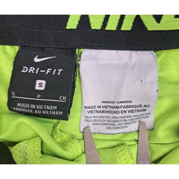 Nike Dri-Fit Men's Mesh 9" Training Athletic Shorts Sz S Geometric Yellow Black - Picture 5 of 10